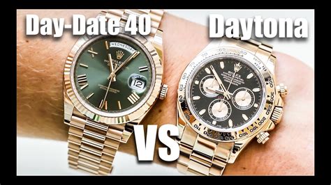 rolex daytona vs day date 2|the Rolex daytona.